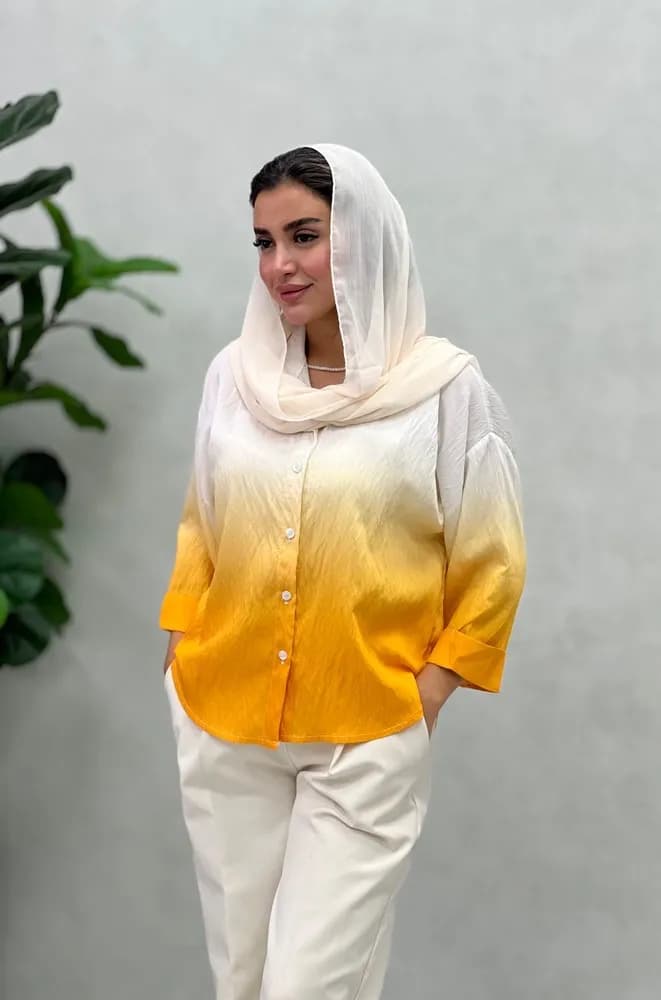 شومیز آبرنگی آیسل — تصویر ۵
