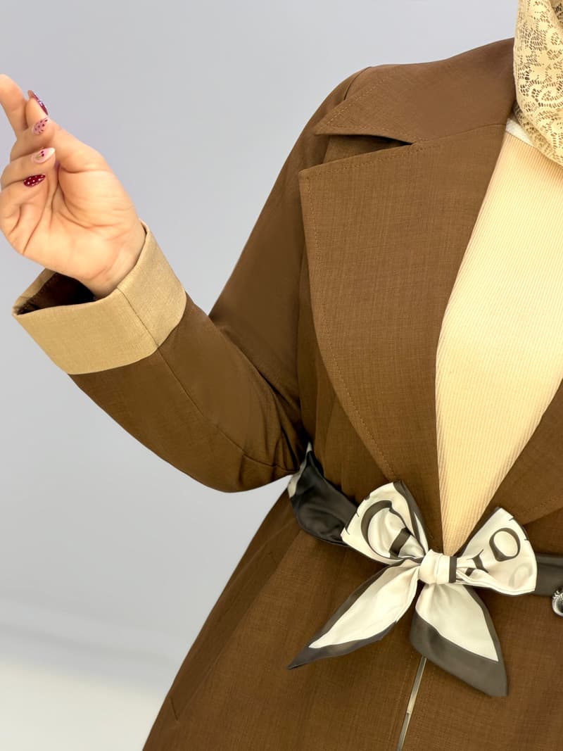 مانتو بلند بزیاق ماریکا کد 827982 — تصویر ۱۱