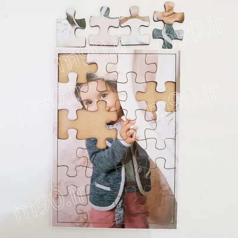 پازل چوبی با عکس دلخواه 24 تکه | سایز 20 در 30 — تصویر ۳