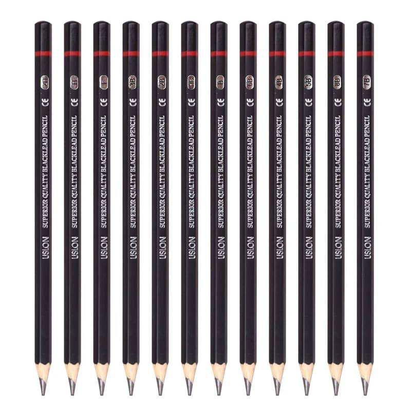پک مداد طراحی اوسلون ۱۲ عددی | مدل Giaded Pencil — تصویر ۳