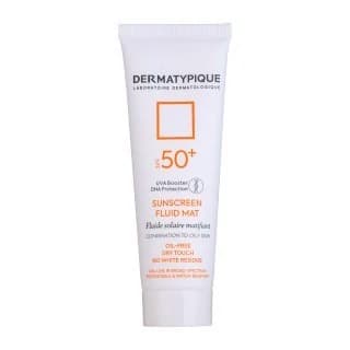 ضد آفتاب فلوئید درماتیپیک بی رنگ پوست چرب مدل Fluid Mat SPF+50 و حجم 50 میلی لیتر — تصویر ۲