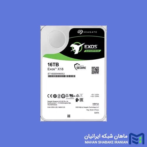 هارد سرور سیگیت Seagate Exos X18 ST16000NM000J ظرفیت 16 ترابایت — تصویر ۴
