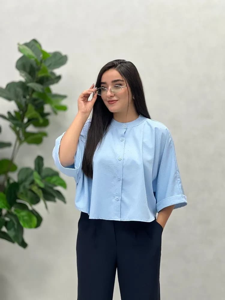 شومیز نگین دار نجلا — تصویر ۱۲