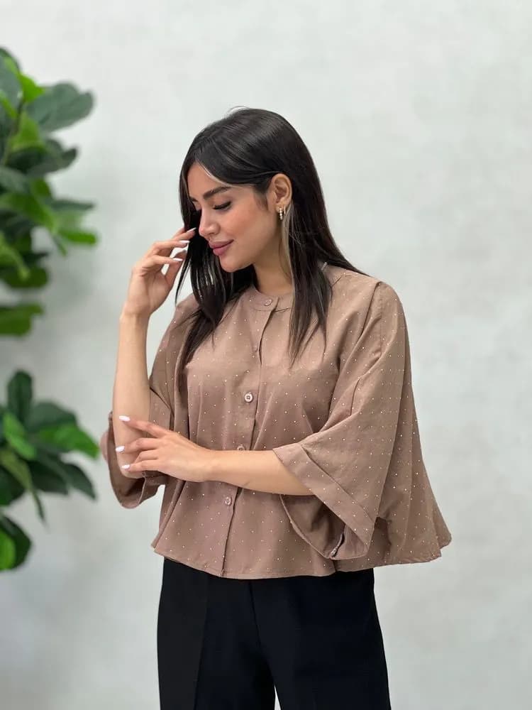 شومیز نگین دار نجلا — تصویر ۱۱