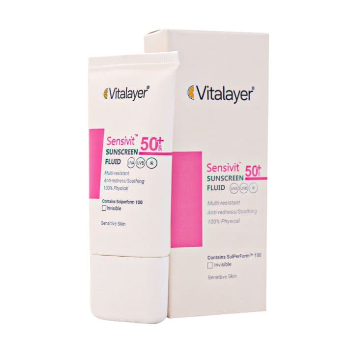 فلوئید ضد آفتاب SPF50 پوست حساس ویتالیر 50 میلی لیتر — تصویر ۵