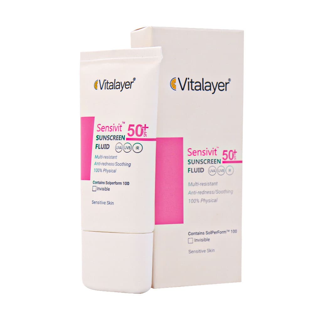 فلوئید ضد آفتاب SPF50 پوست حساس ویتالیر 50 میلی لیتر — تصویر ۴