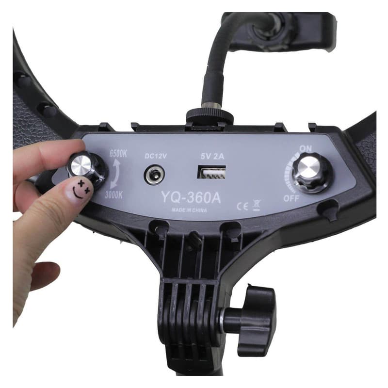 رینگ لایت مدل YQ-360A — تصویر ۶