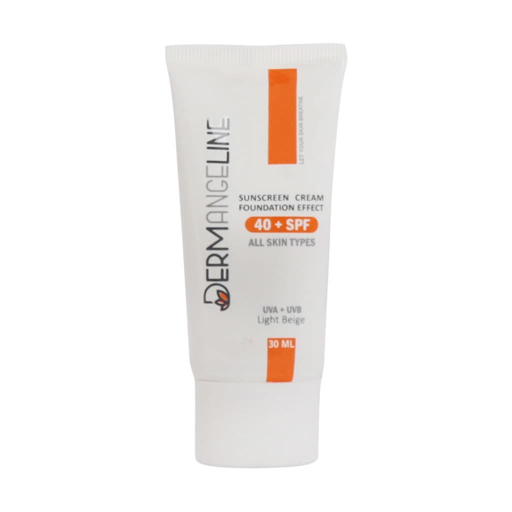 ضد آفتاب کرم پودری SPF40 درم انجلین مناسب انواع پوست 30 میلی لیتر — تصویر ۳