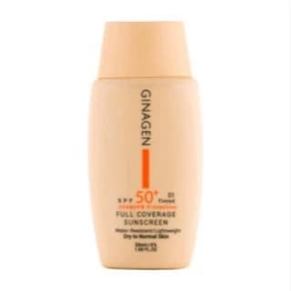 ضد آفتاب رنگی ژیناژن SPF50 شماره 02 مناسب پوست خشک و معمولی حجم 50 میلی لیتر