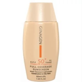 ضد آفتاب رنگی ژیناژن SPF50 شماره 03 مناسب پوست چرب و مختلط حجم 50 میلی لیتر