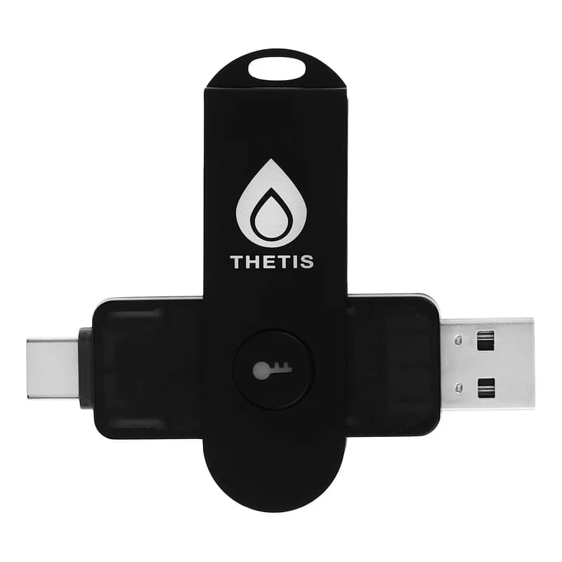 کلید امنیتی تتیس PRO FIDO2 NFC | احراز هویت دوگانه (USB-C & USB-A)