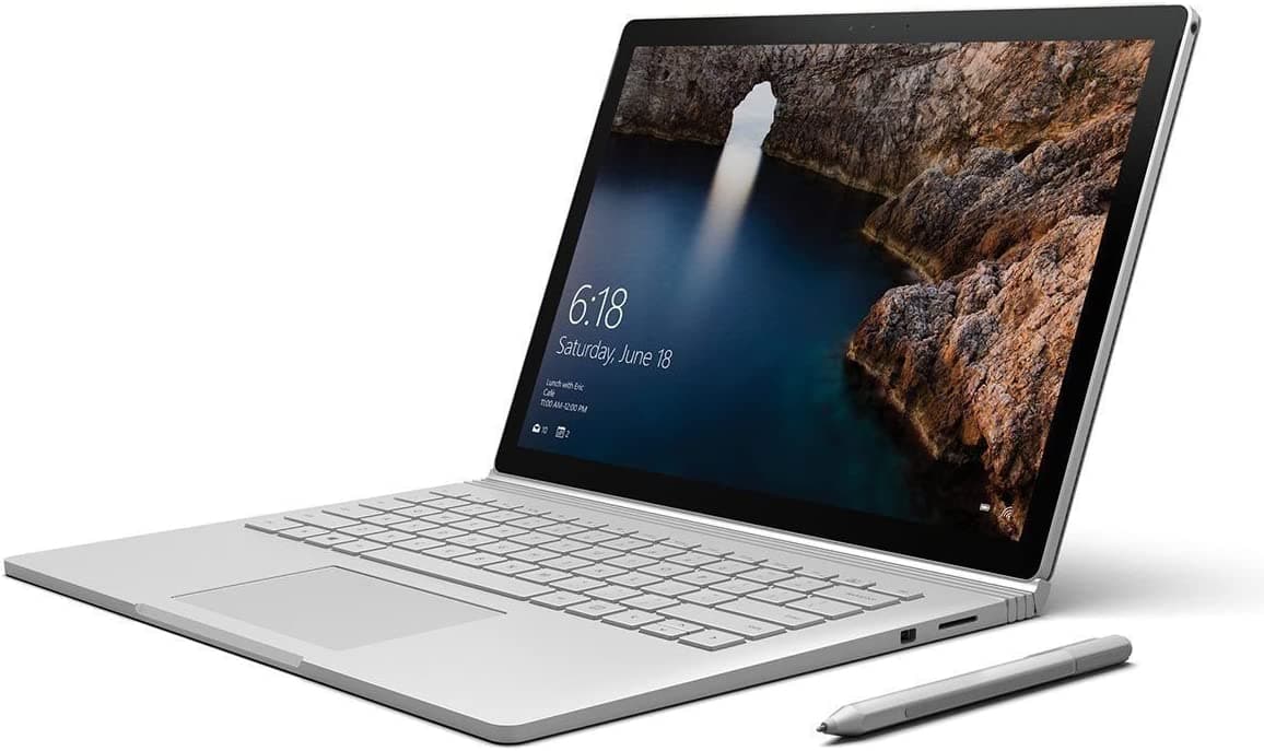 لپ تاپ مایکروسافت سرفیس بوک Microsoft Surface Book Intel Core i7 6600u 16GB Ram 512GB SSD – استوک — تصویر ۵