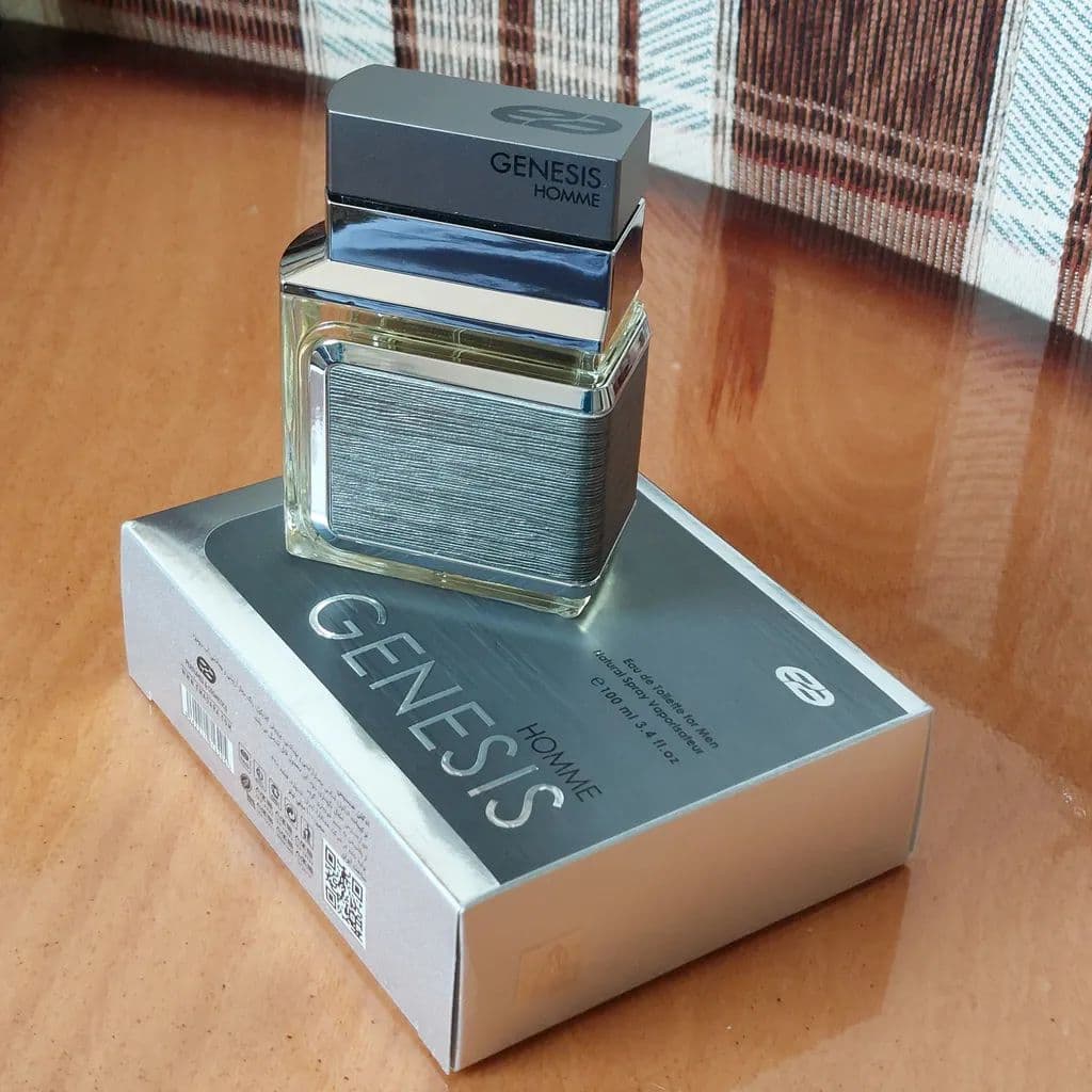 عطر ادکلن مردانه جنسیس هوم نقره ای عماد آرا GENESIS HOMME Men — تصویر ۴