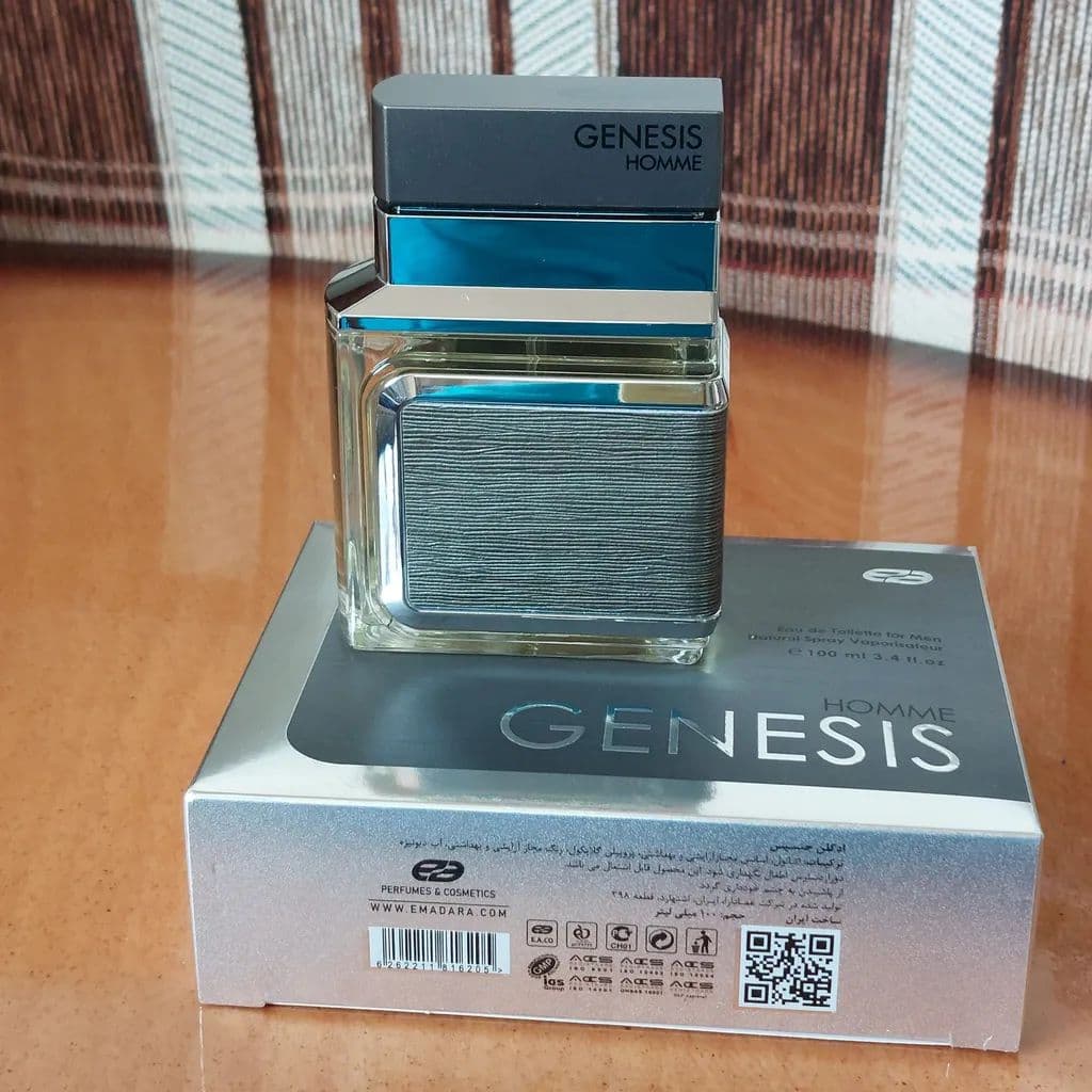 عطر ادکلن مردانه جنسیس هوم نقره ای عماد آرا GENESIS HOMME Men — تصویر ۳