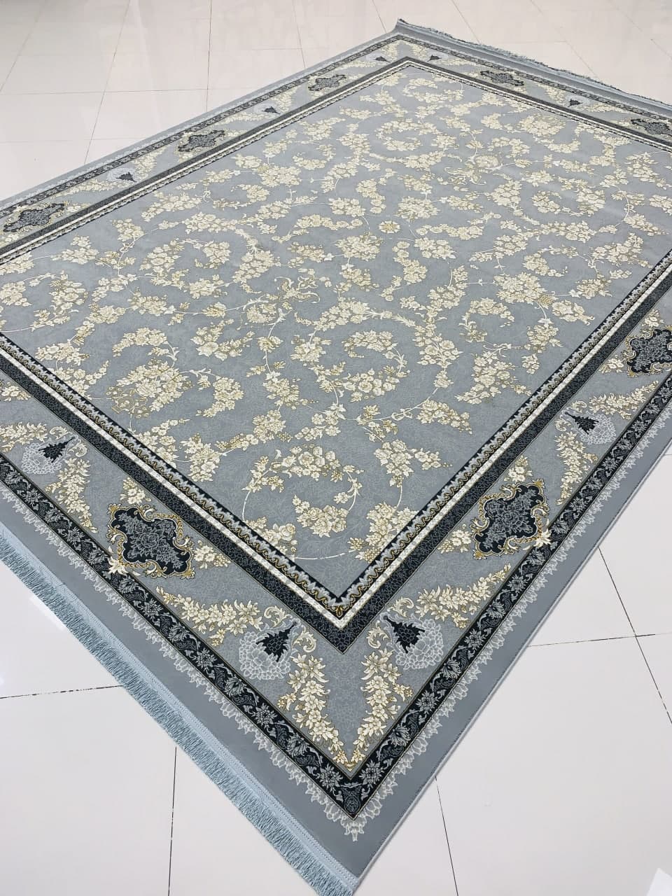 فرش فروزان طوسی 700 شانه تراکم 2550 ساده ده رنگ — تصویر ۳