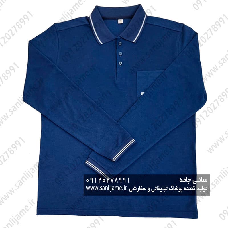 تیشرت یقه دار جیب دار — تصویر ۲