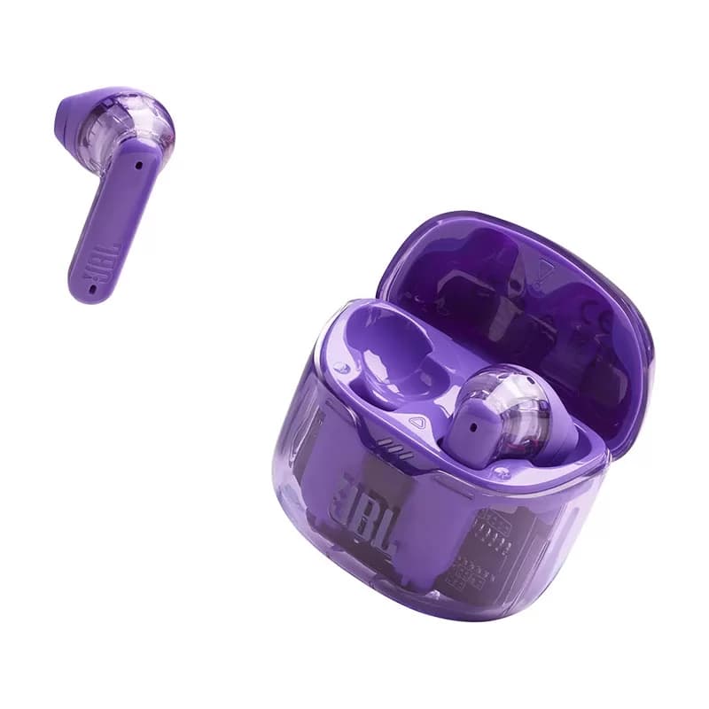 هندزفری جی بی ال مدل JBL Tune Flex Ghost Edition شفاف — تصویر ۶