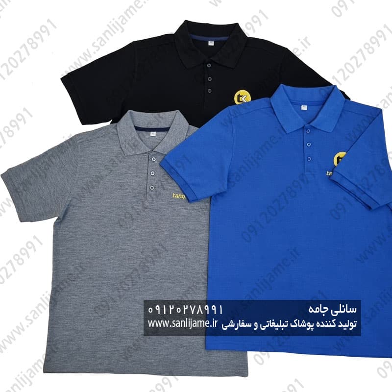 تیشرت یقه دار کار سفارش tk — تصویر ۴