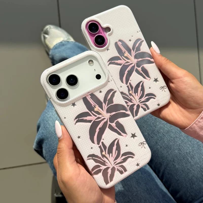 قاب hologram pink lilium آیفون