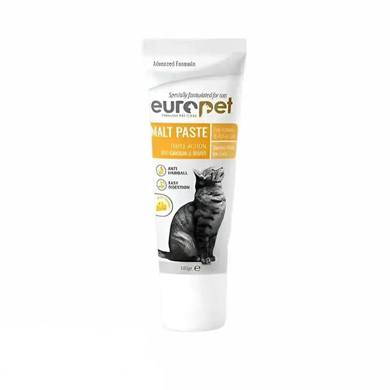 خمیر مالت گربه یوروپت با طعم پنیر Europet cheese Malt Paste وزن 100 گرم — تصویر ۲