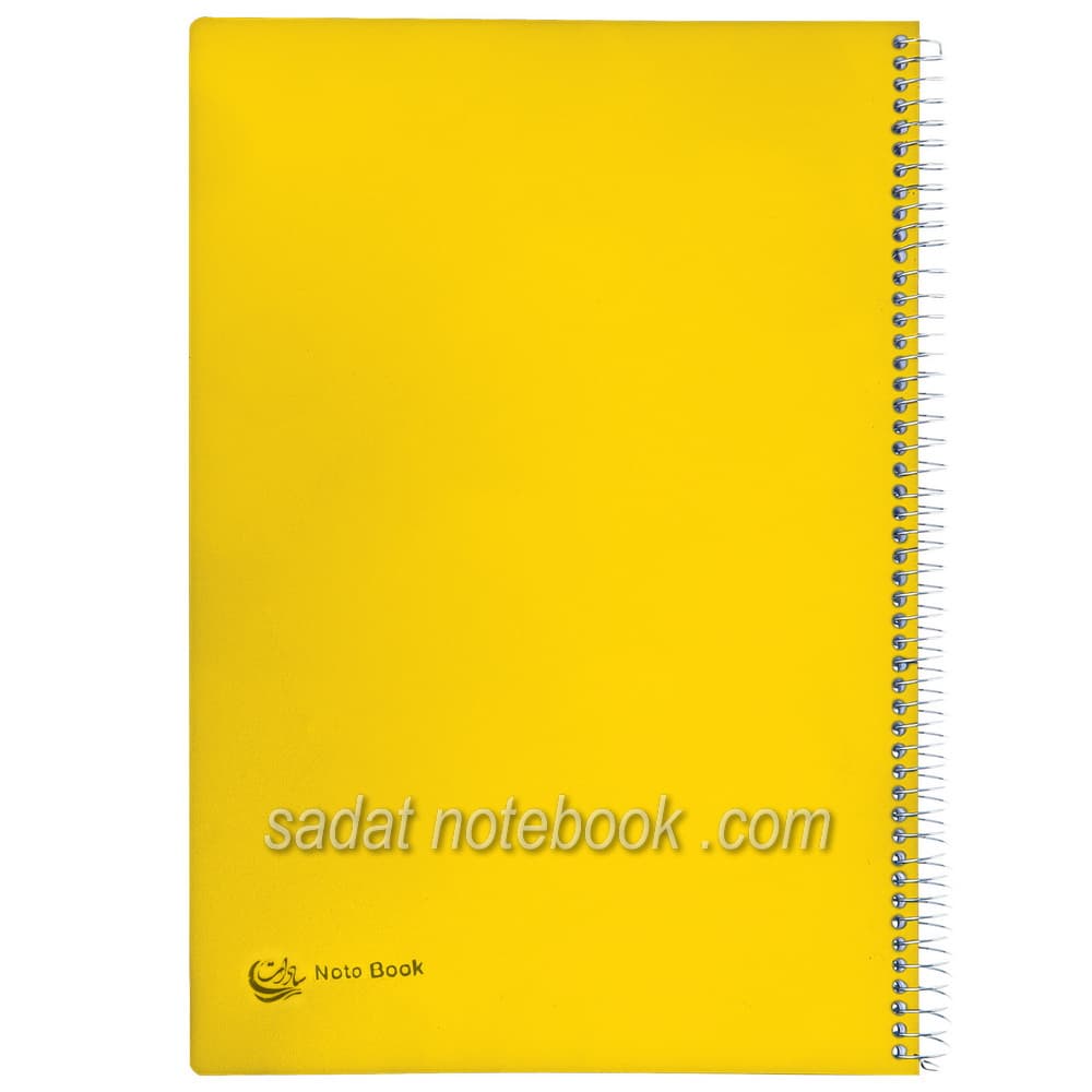 دفتر A4 بغل سیم 200 برگ سادات کد R-120 — تصویر ۳