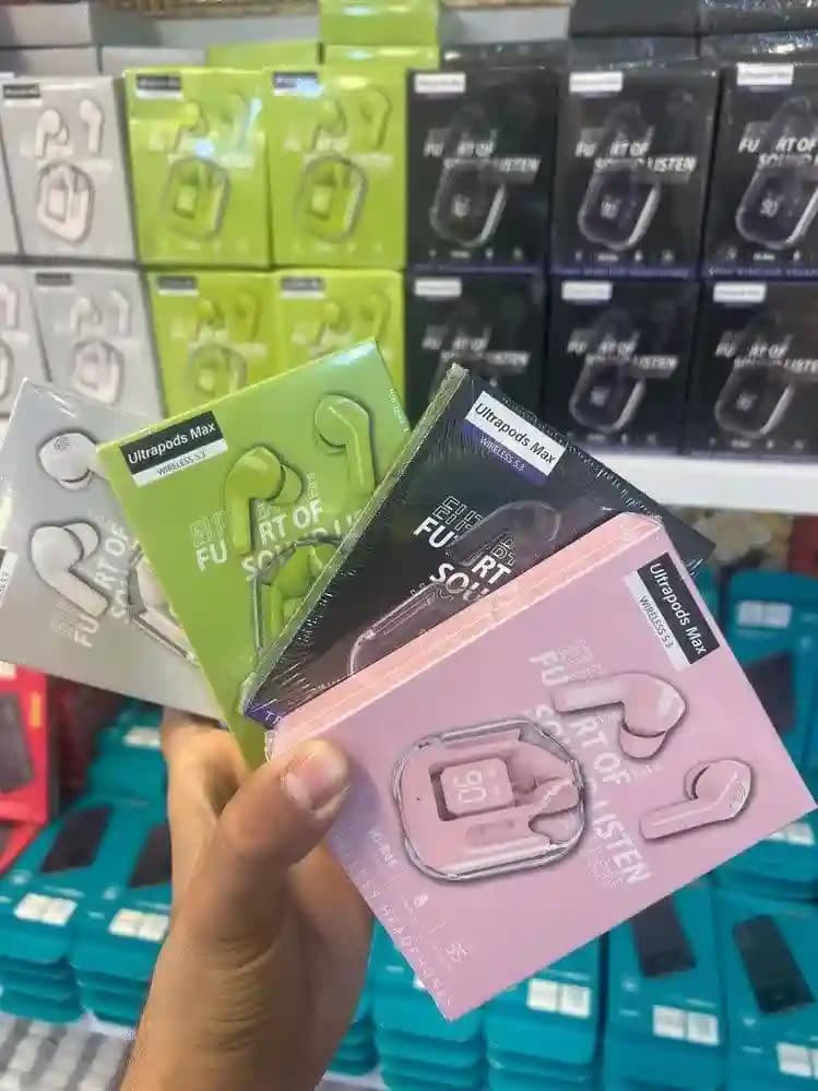 ایرپاد هدفون بلوتوثی شیشه ای Ultra pods max — تصویر ۲