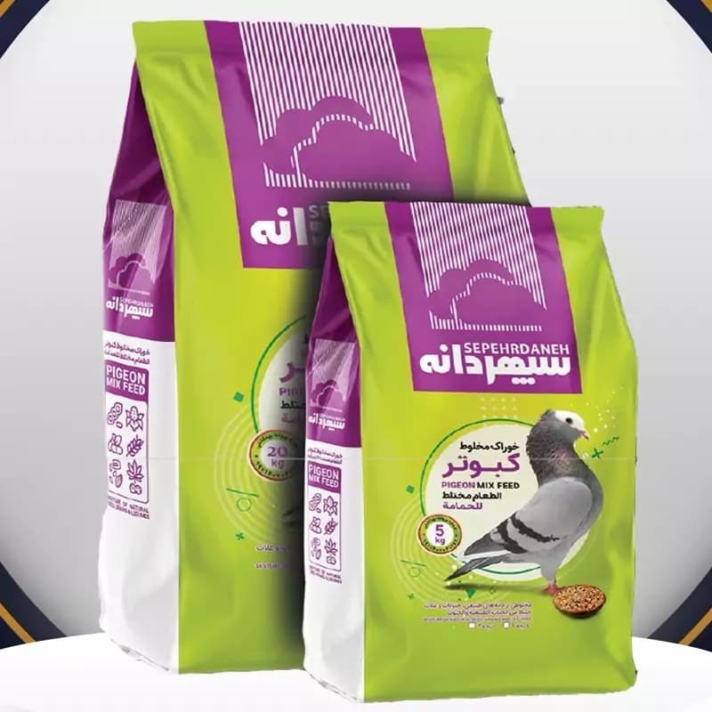 خوراک مخلوط کبوتر درجه یک سپهردانه بسته ی 25 کیلویی — تصویر ۷