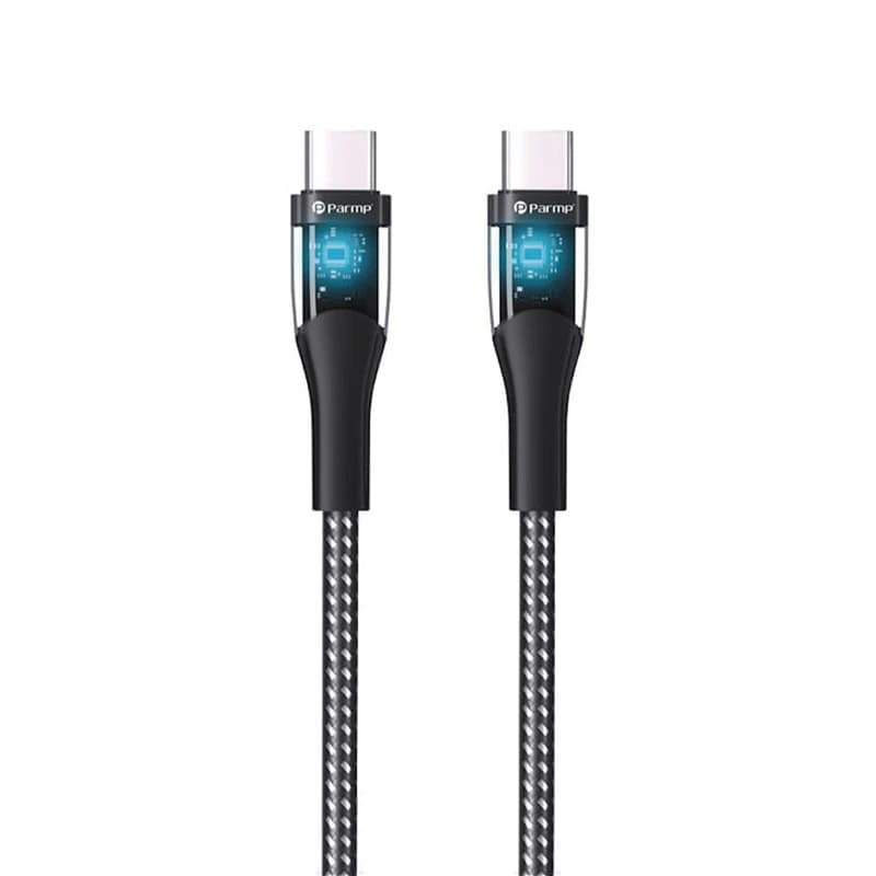 کابل USB-C پارمپ مدل PUDC-25CC1.2M 60W طول 1.2 متر | فروش فقط حضوری در فروشگاه سفید رایانه اهواز