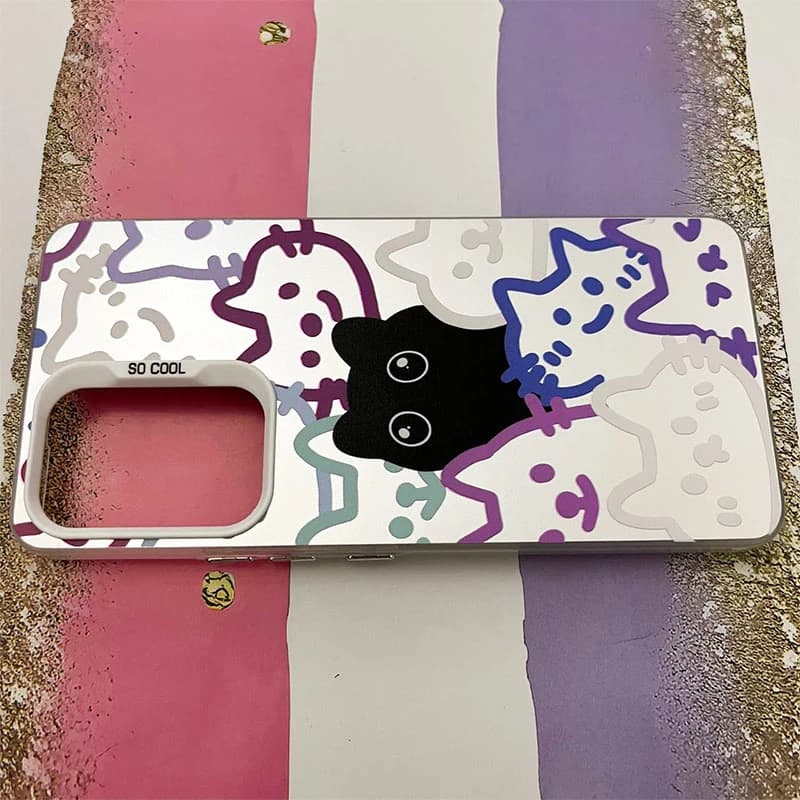 قاب گوشی Galaxy A53 سامسونگ So Cool طرح گربه های رنگی کد 505 — تصویر ۳