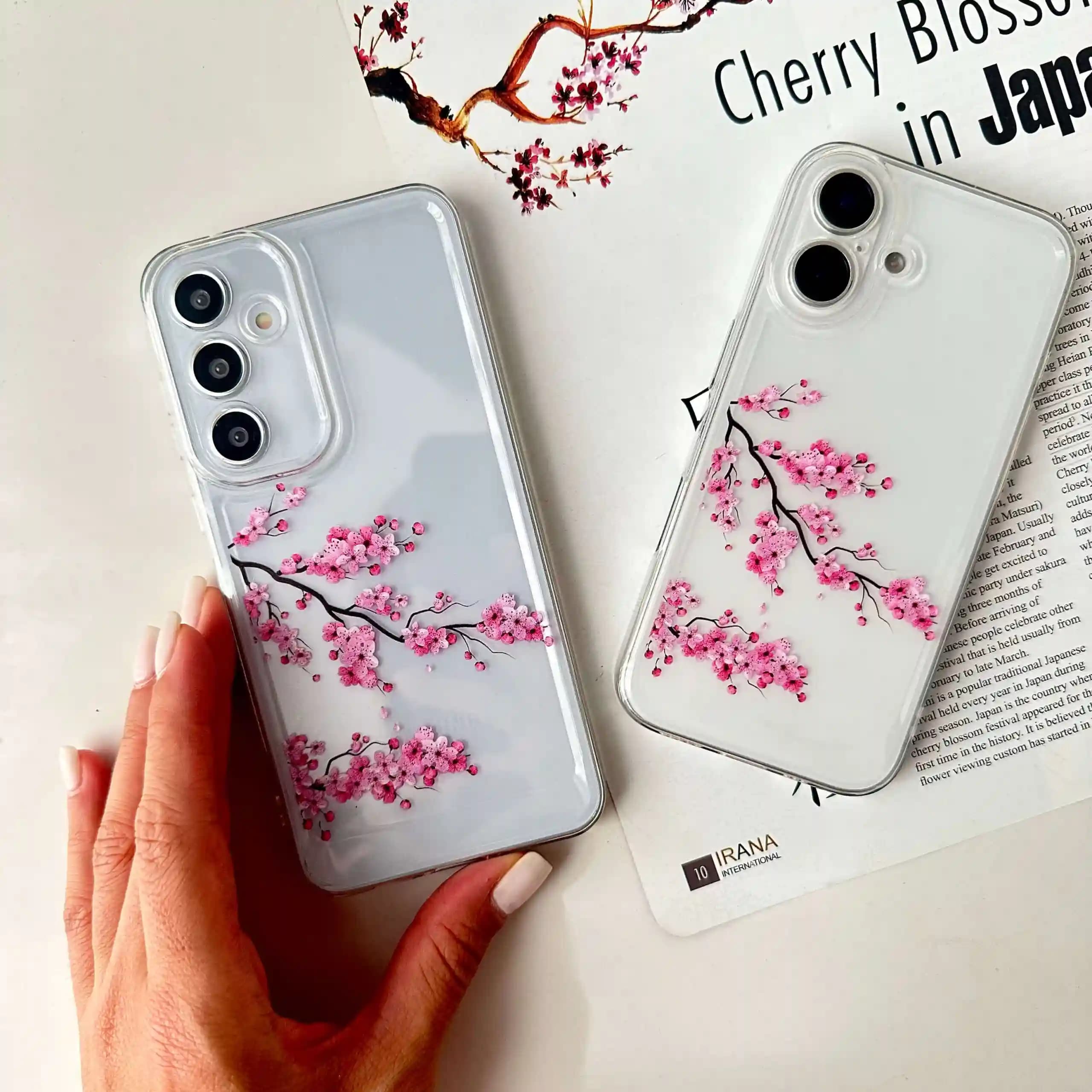 کاور شکوفه های گیلاس (Cherry Blossoms)سامسونگ A07/A12 4G/A13 4G/A15/A16/A17/A25/A32(4G/5G)/A34/A35/A36 — تصویر ۲