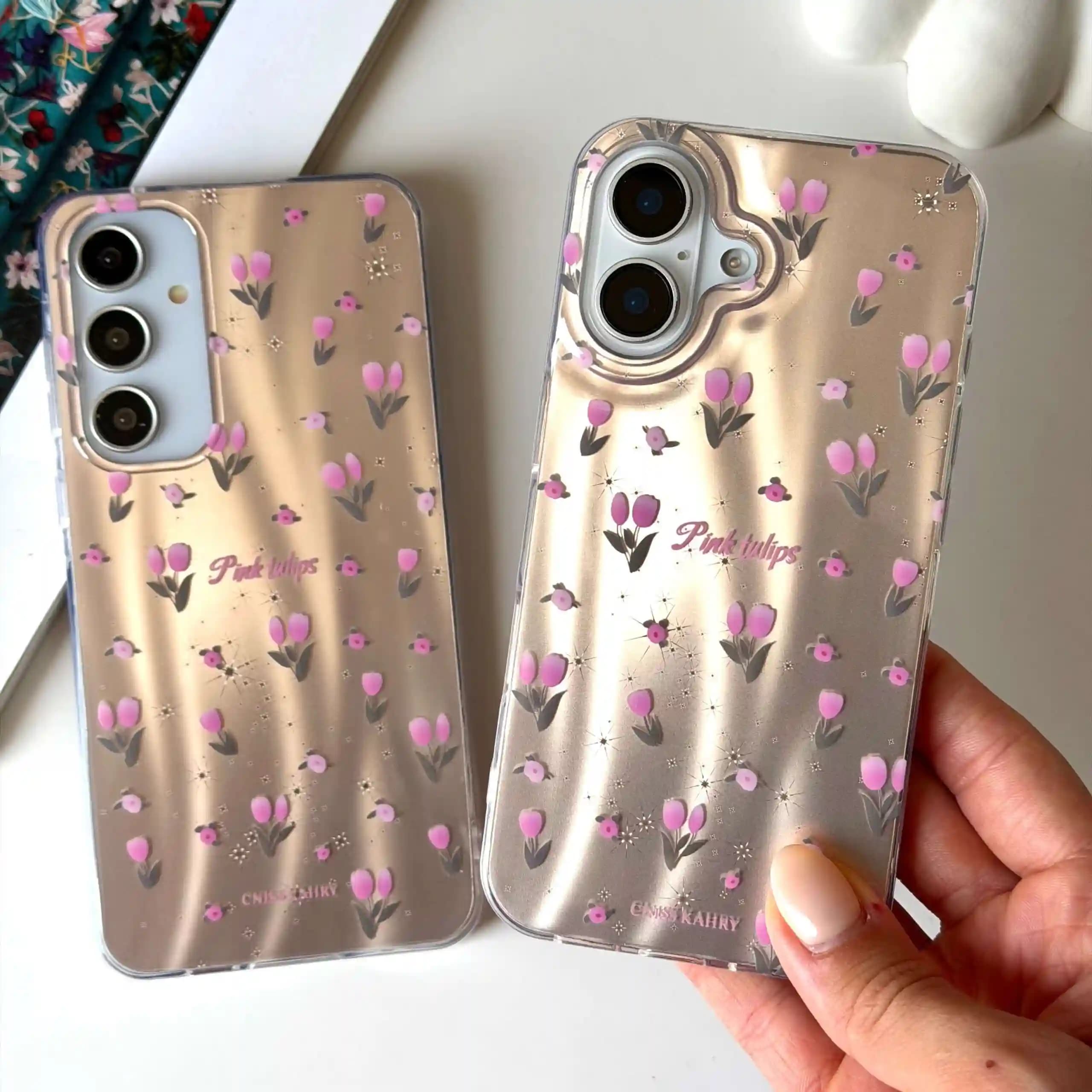 قاب Pink Tulips شیائومی Note13 4G/Note14 4G/Note14 pro 4G — تصویر ۴