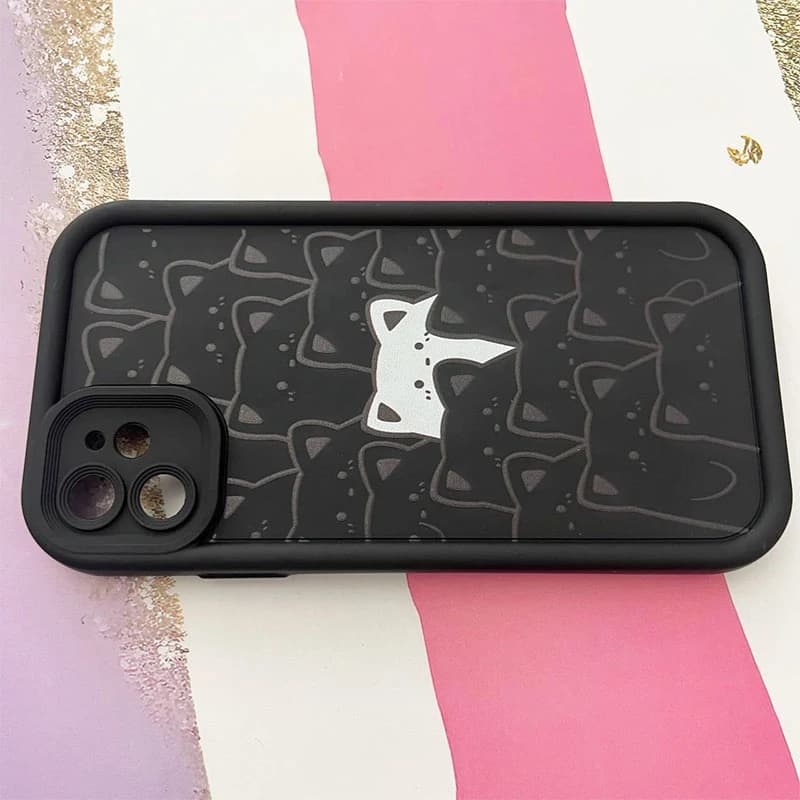 قاب گوشی iPhone 11 آیفون سولید طرح گربه کد 770
