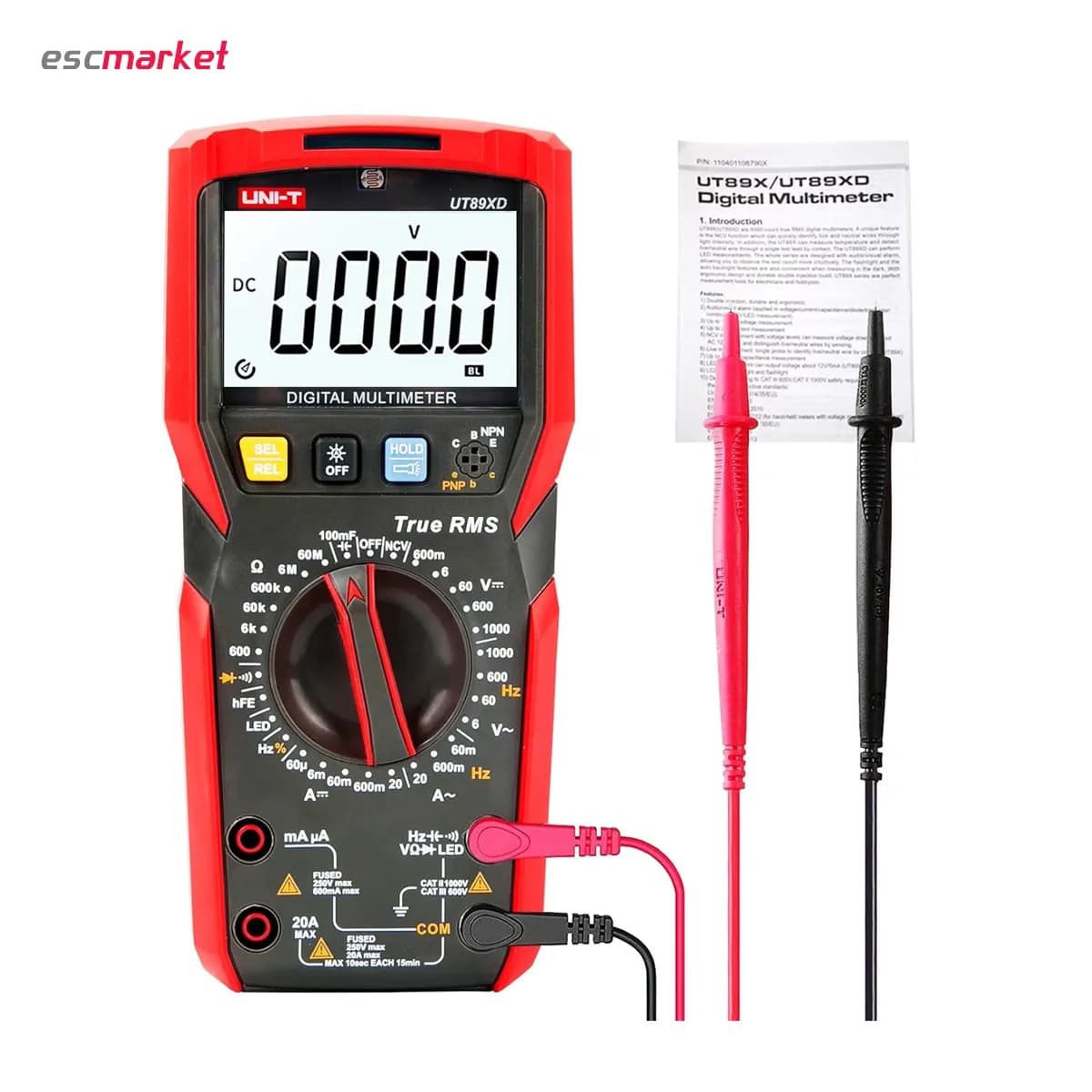 مولتی متر دیجیتال یونیتی مدل UNI-T UT89XD — تصویر ۴