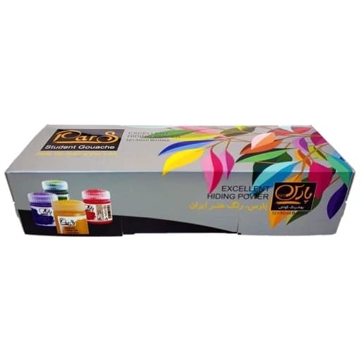 Pars پارس گواش 12 رنگ جعبه مقوایی 75402 — تصویر ۱۱