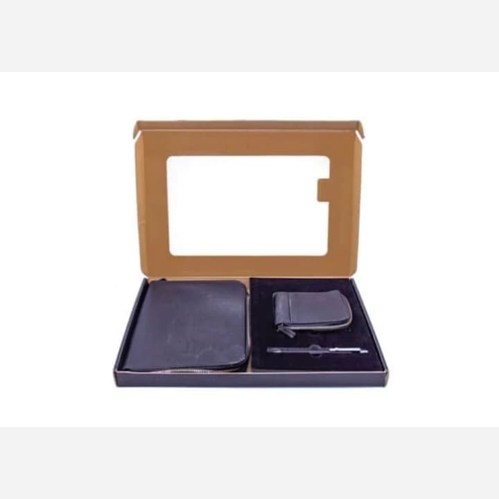Clips کلیپس ست چرمی هدیه پرنیان (کیف-جاکارتی-خودکار) 21269
