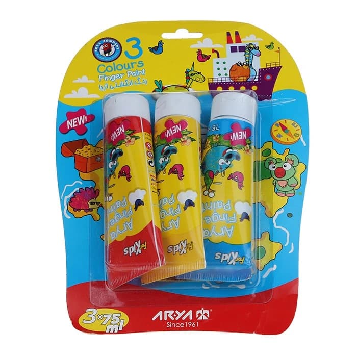 Arya آریا رنگ انگشتی کرمی 3 رنگ تیوپی آویزدار 7016