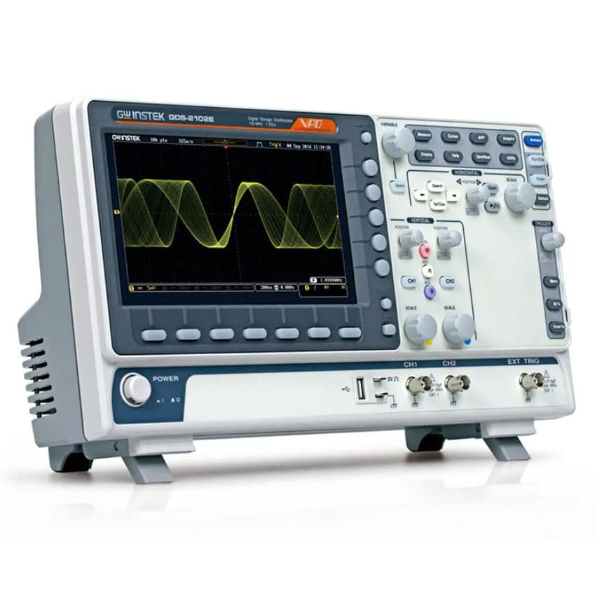 اسیلوسکوپ 100MHz دو کانال گودویل مدل GW instek GDS-2102E