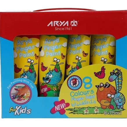 Arya آریا رنگ انگشتی کرمی 8 رنگ تیوپی 70143 — تصویر ۳