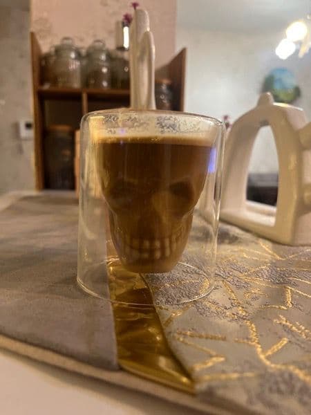 لیوان مدل دوجداره طرح جمجمه 9*9 — تصویر ۷