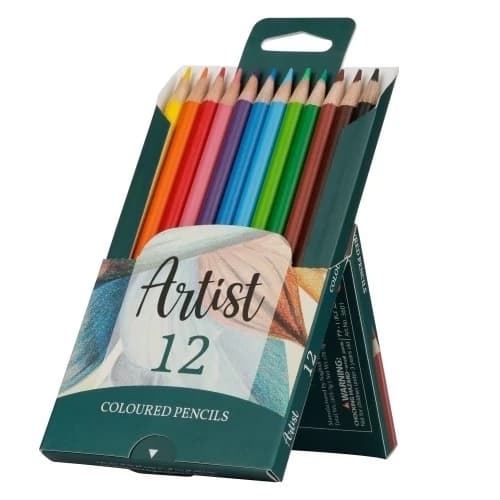 Arya Artist آریا آرتیست مداد رنگی 12 رنگ جعبه مقوایی 36019 — تصویر ۶