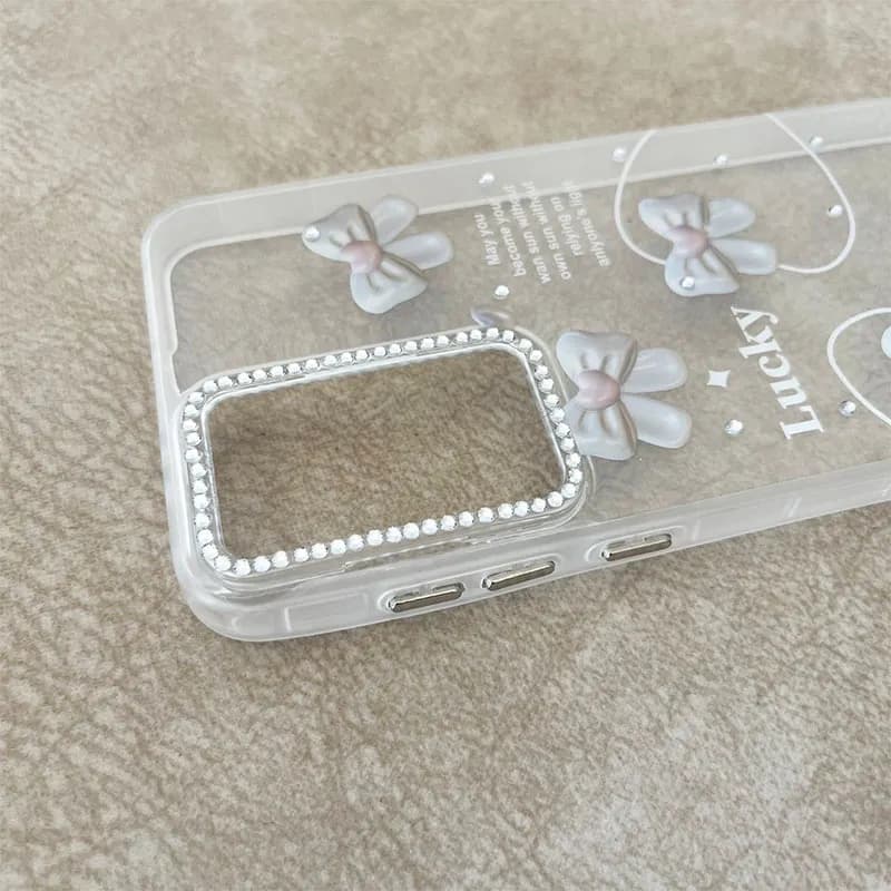 قاب گوشی Galaxy S24 Fe سامسونگ طرح پاپیون نگین دار کد 1120 — تصویر ۴