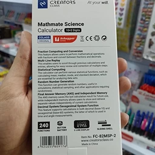 C.Class سیکلاس ماشین حساب مهندسی FC-82MSP — تصویر ۲