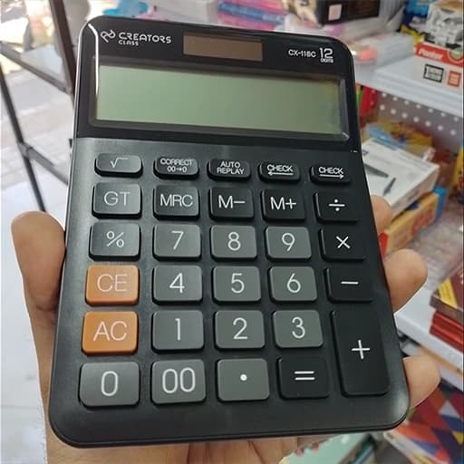 C.Class سیکلاس ماشین حساب CX-118C-2 آبی 12 رقم — تصویر ۶