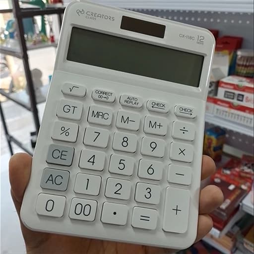 C.Class سیکلاس ماشین حساب CX-118C-2 آبی 12 رقم — تصویر ۵