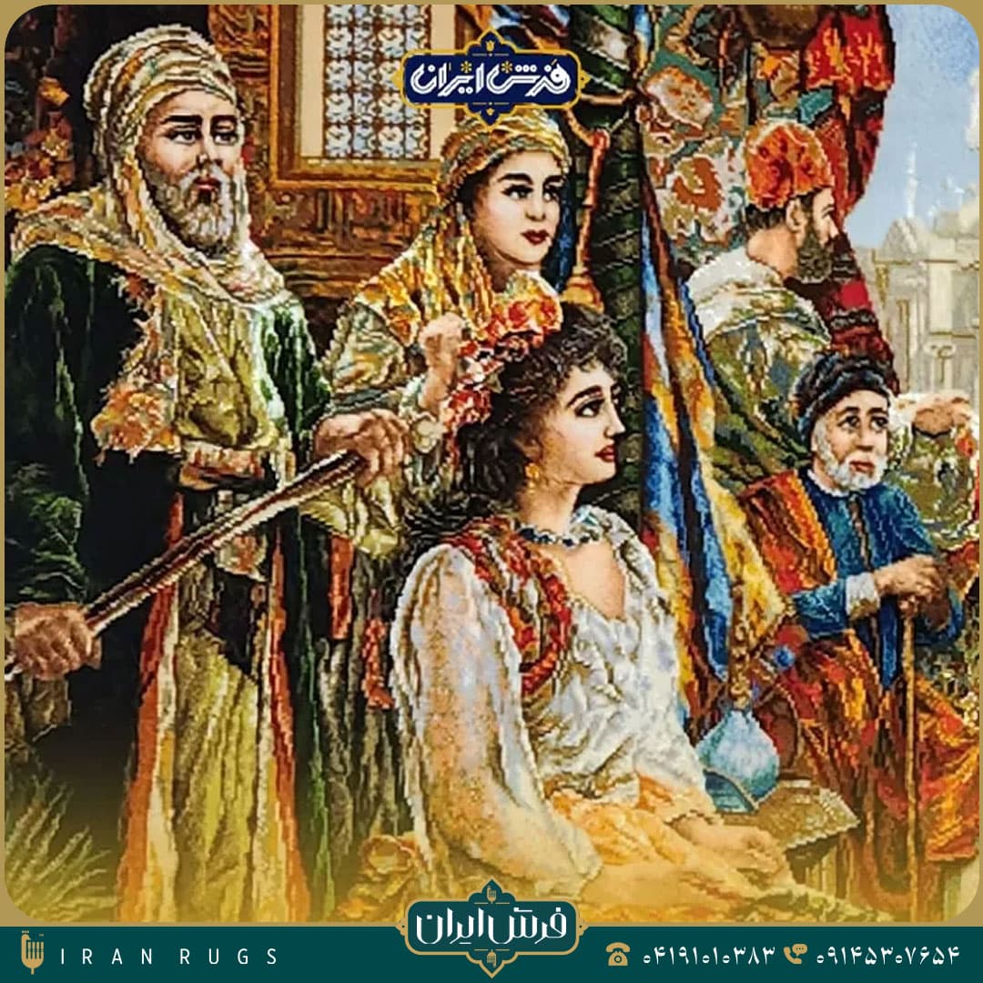 خرید تابلوفرش دستباف بازار فرش فروش — تصویر ۱۱