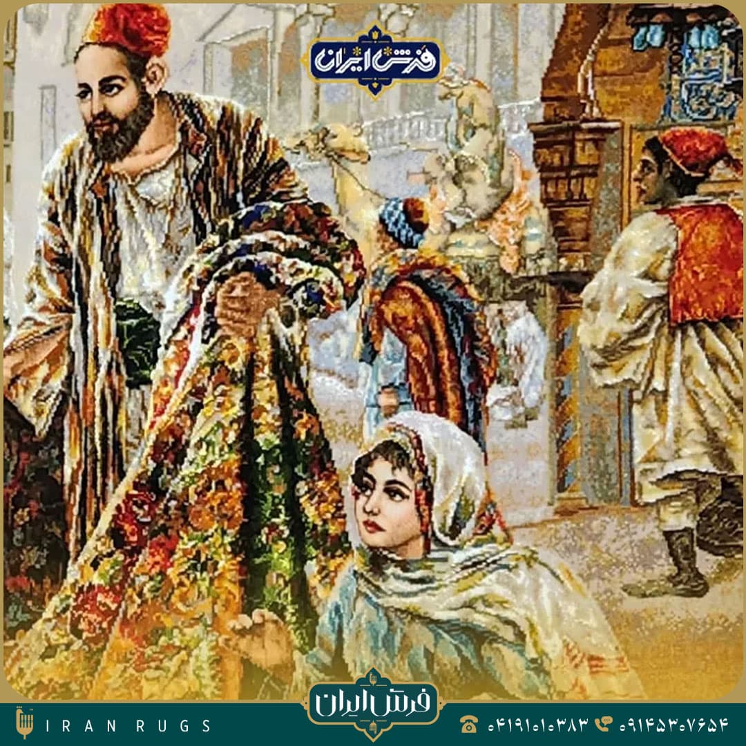 خرید تابلوفرش دستباف بازار فرش فروش — تصویر ۵