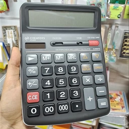 C.Class سیکلاس ماشین حساب CD-2763-16RP اداری 16 رقم — تصویر ۱۰