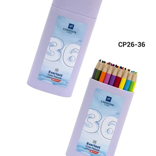 C.Class سيکلاس مداد رنگی اتودی ( فشاری / نوکی / مکانيکی ) 36 رنگ CP26-36 جعبه استوانه — تصویر ۳