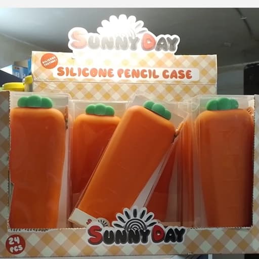 Sunny Day جامدادی سیلیکونی SD1001 طرح هویج 54582 — تصویر ۵