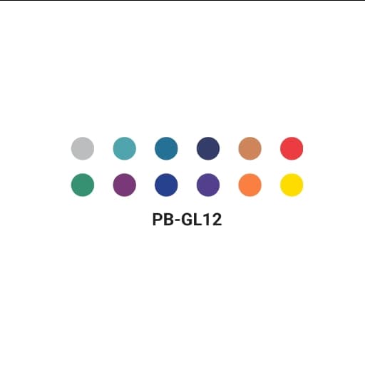C.Class سیکلاس خودکار 12 رنگ PB-GL12 Glitter 1.0 اکلیلی 55275 — تصویر ۴